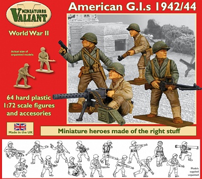 1/72 WWII American GIs 1942/44