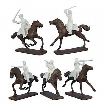 1/32 American Revolution French Cavalry (5 Mtd) №1