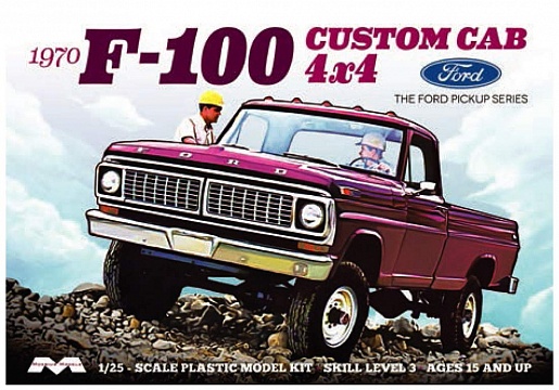 1/25 1970 Ford F100 Custom Cab 4x4 Pickup Truck