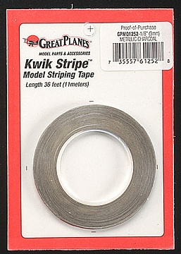 STRIPE TAPE MET CHARCOAL 1/8` №1