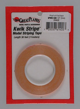 STRIPE TAPE ORANGE 1/8`` №1