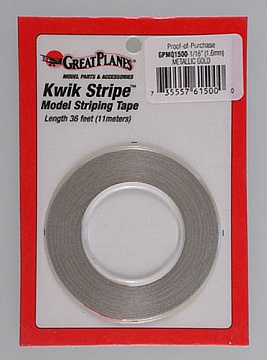 STRIPE TAPE MET GOLD 1/16`` №1