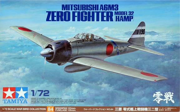 1/72 A6M3 Mod 32 (Hamp) Zero Fighter №1